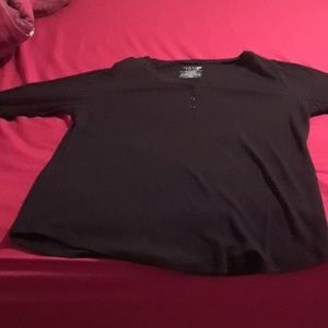 Black ladies thermal shirt